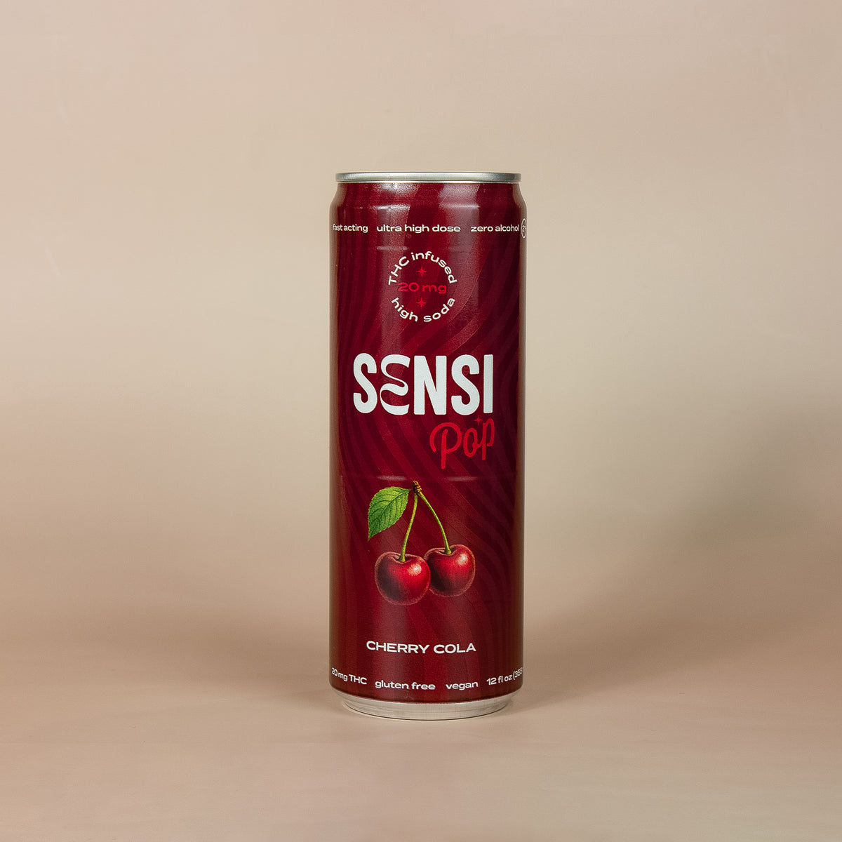Sensi Pop Cherry Cola THC soda can