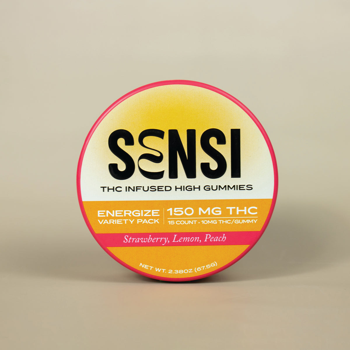 Sensi Energize Gummies jar – THC and CBG gummies for uplifting energy