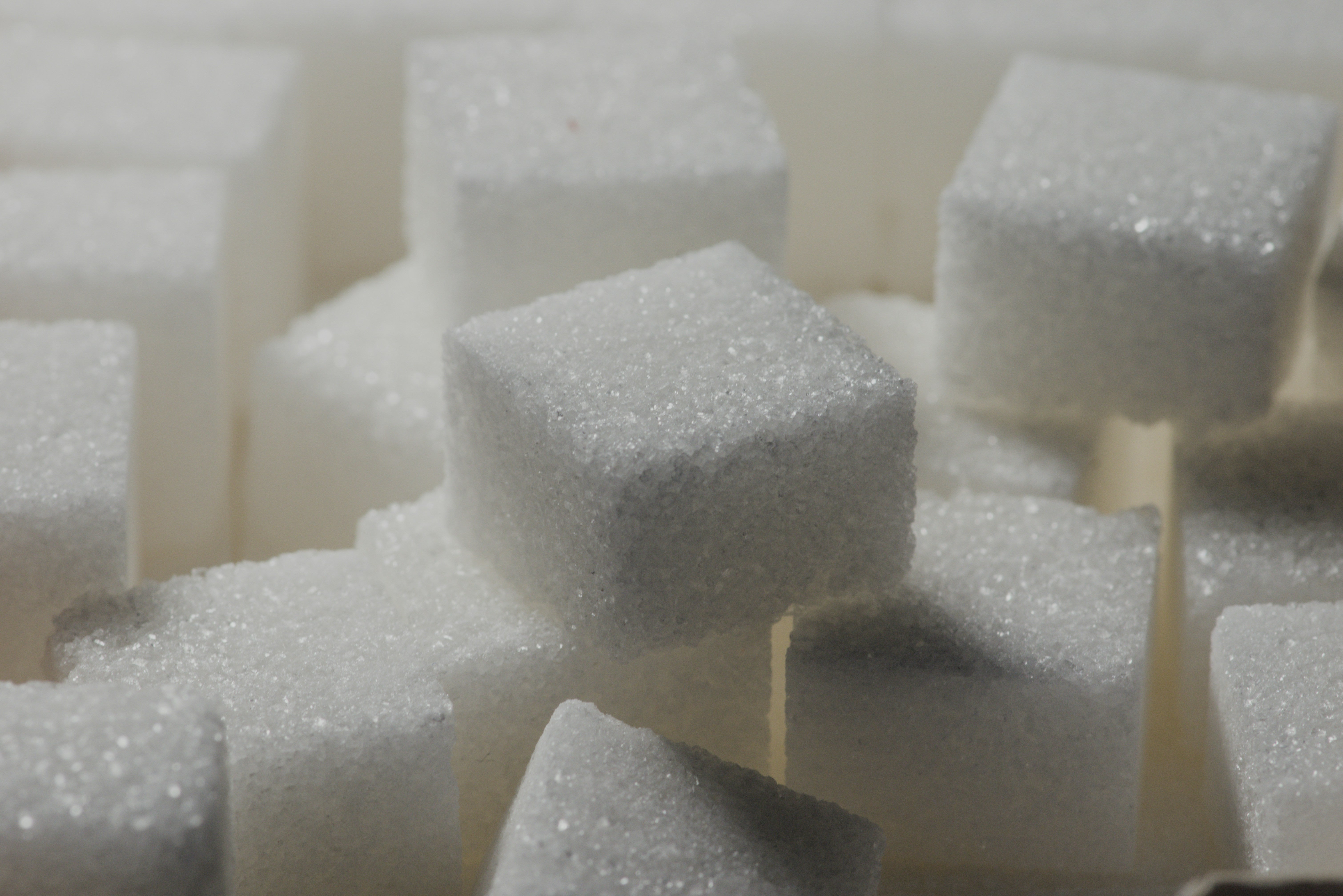 sugar cubes stacked up