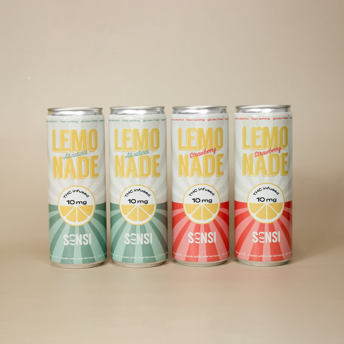 Sensi THC Lemonade Variety Pack – lemonade cans in multiple flavors