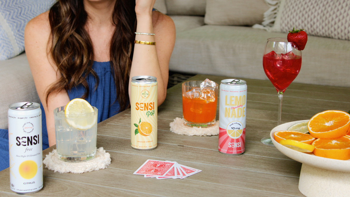 Sensi THC Drinks Patio Party